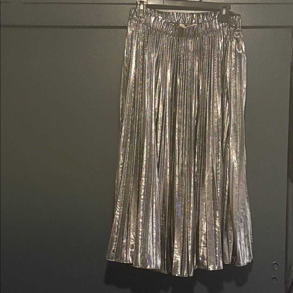 Michael Kors Shiny Silver Skirt